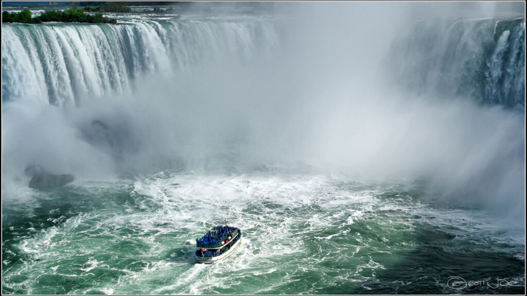 A boat tour of Niagara Falls