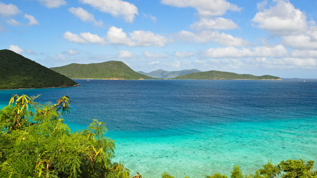 View of Virgin Islands National Park, a park you can't bring your RV to