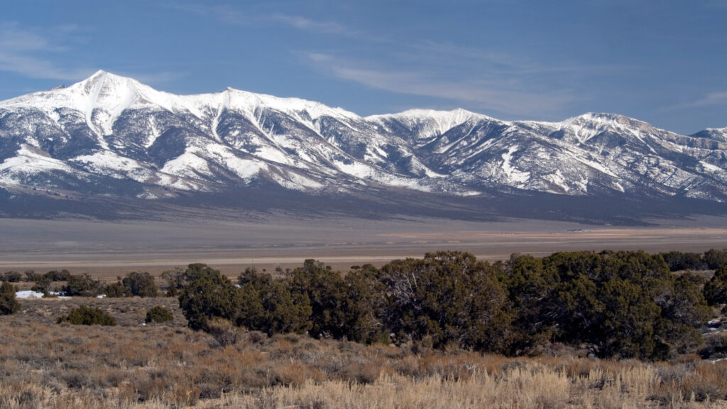 View of great basin national park, one of the least visited national parks