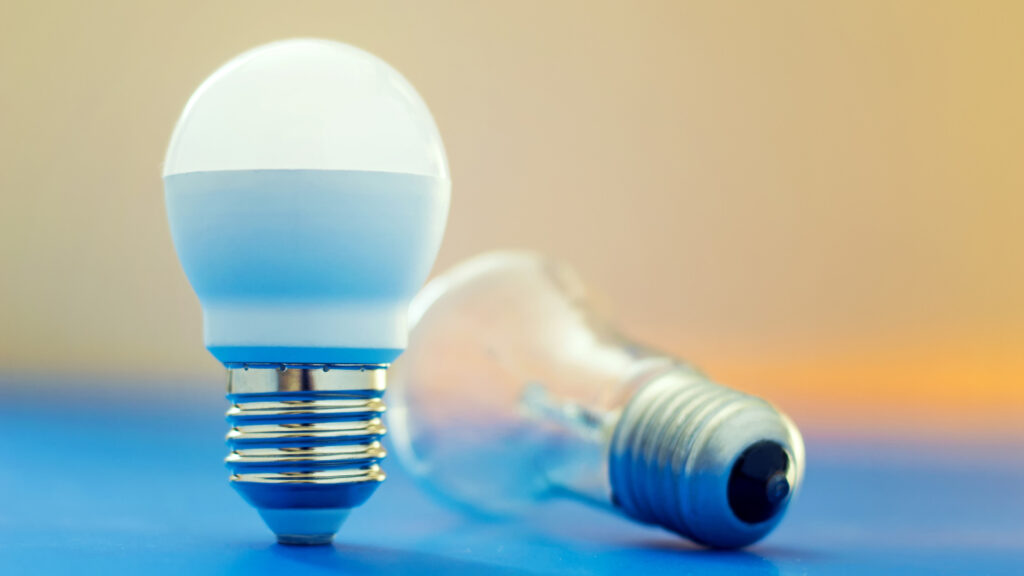 An easy pop-up camper hack is to upgrade your light bulbs 