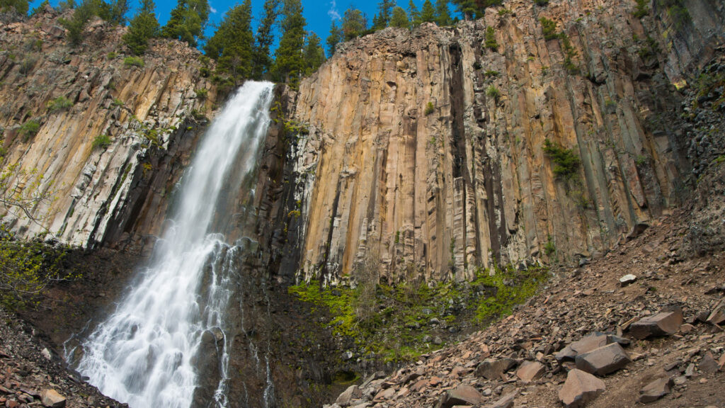 View of Palisade Falls, one of the top things to do in Bozeman