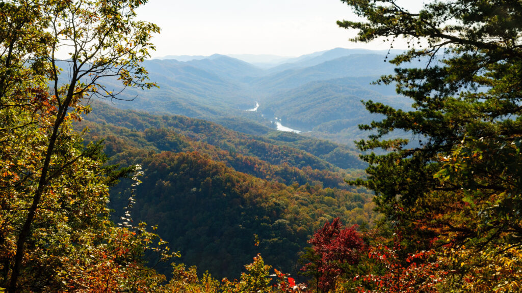 View of Cumberland Gap National Historical Park in Tennessee
