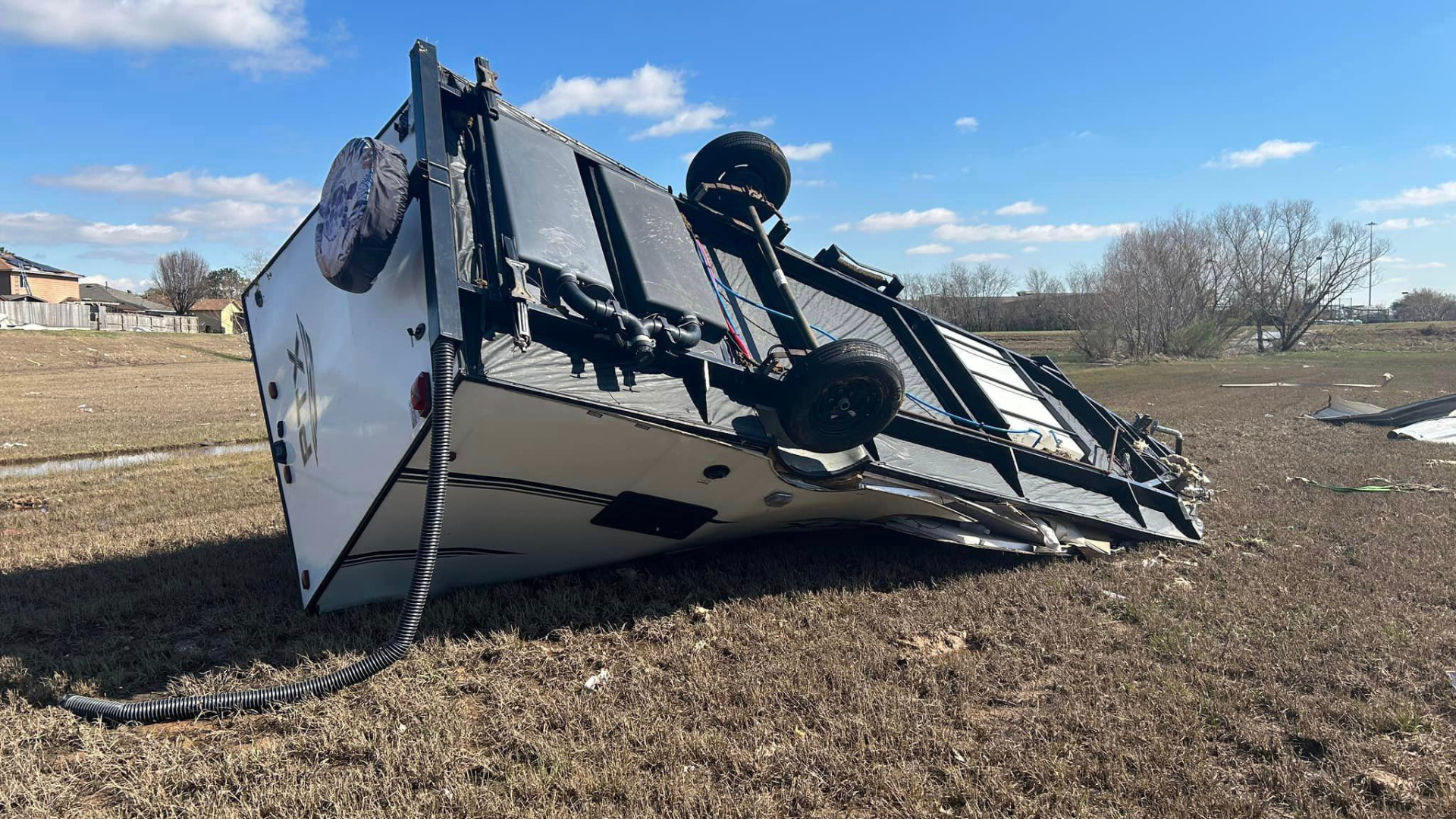 Tornado Ravages Rv With Couple Inside Getaway Couple 7060