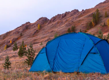 Walmart camping tents in a national park