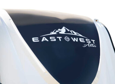 Close up of an East to West RV