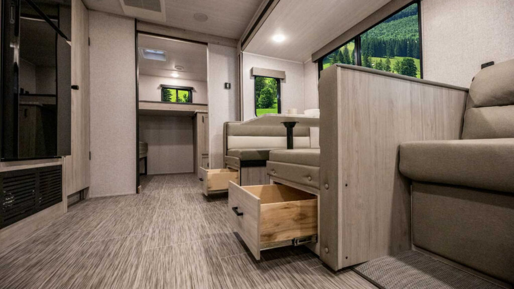 Inside a Silver Lake East to West RV