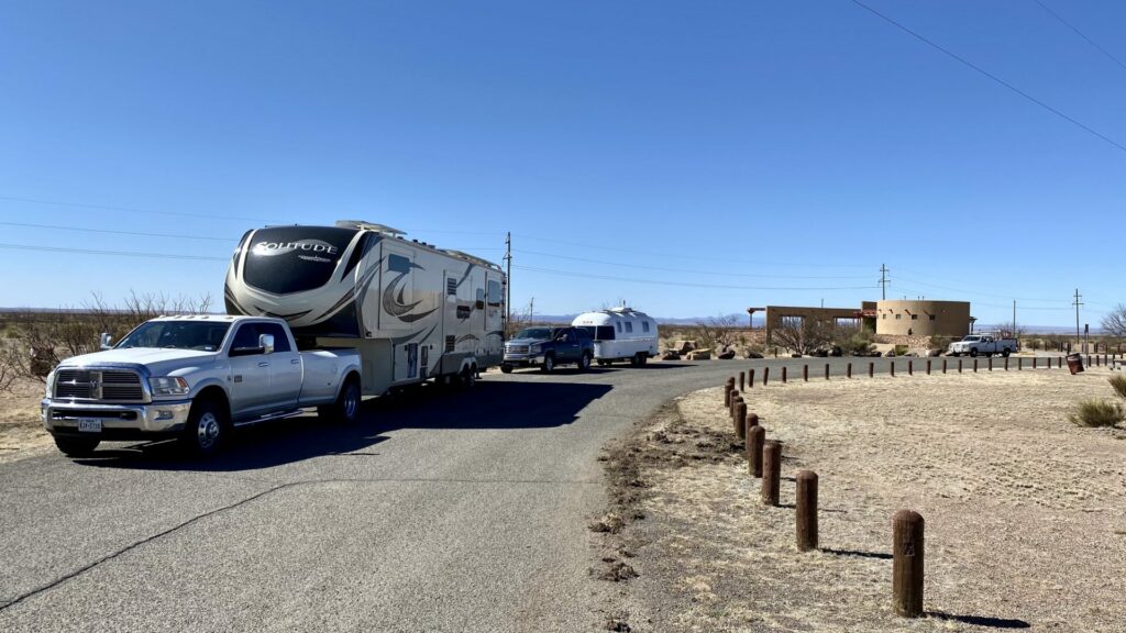 Our RV set up to see the Marfa lights