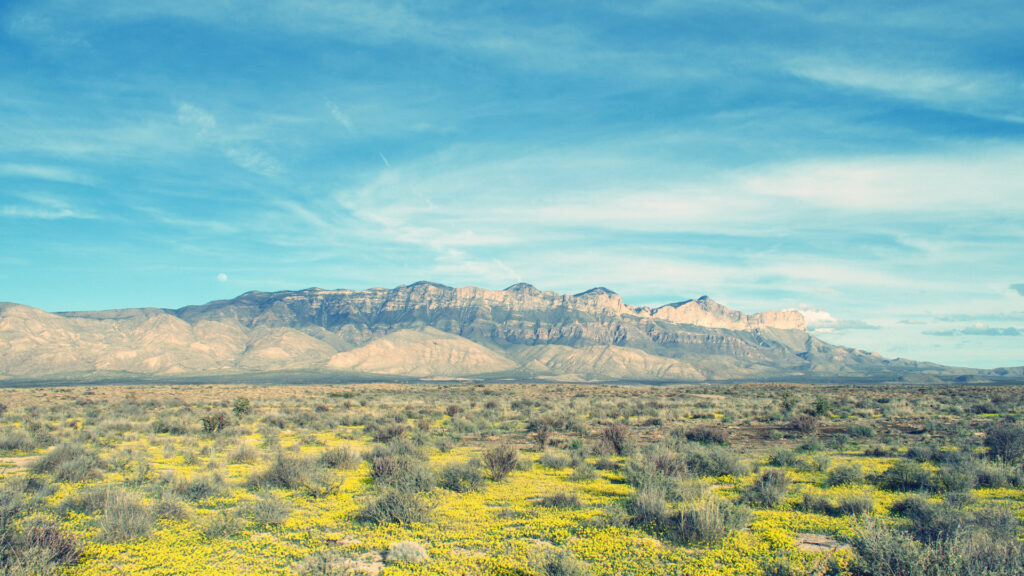 View of guadalupe mountains national park