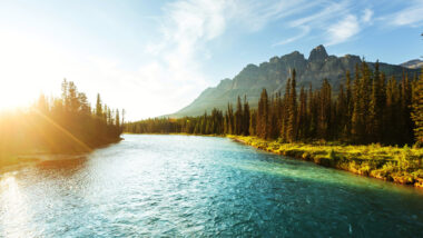 View of Banff National Park in Canada