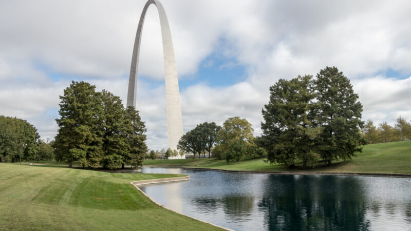 View of the Gateway Arch in St. Louis