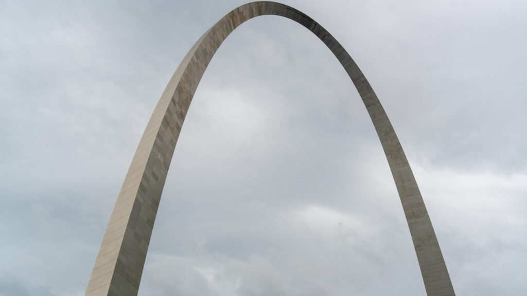 View of the Gateway Arch in St. Louis