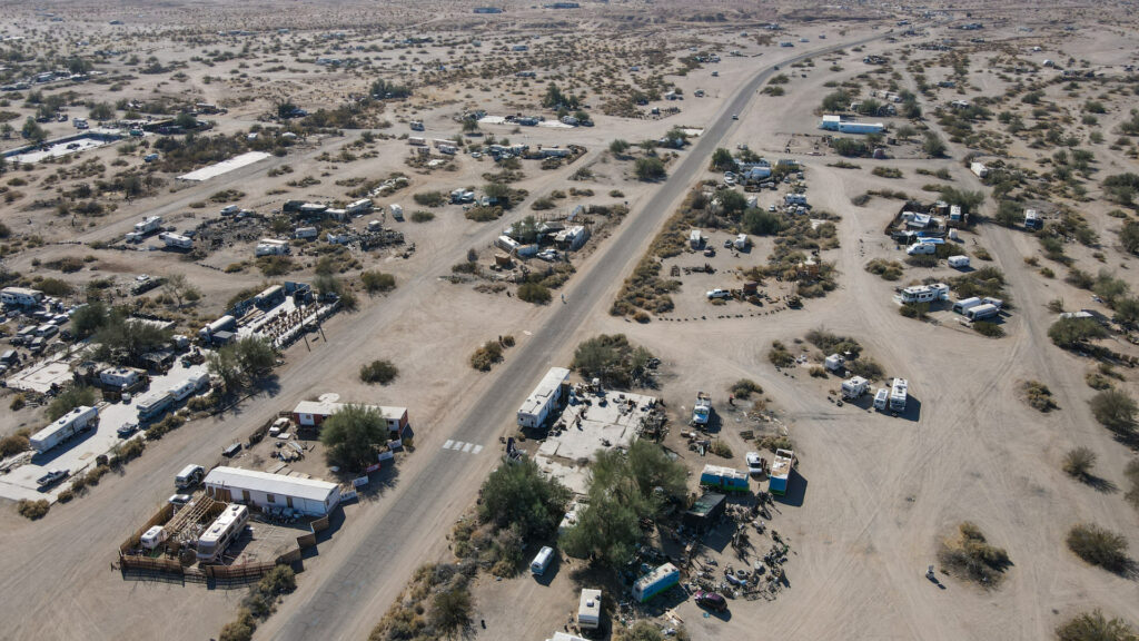 View of slab city