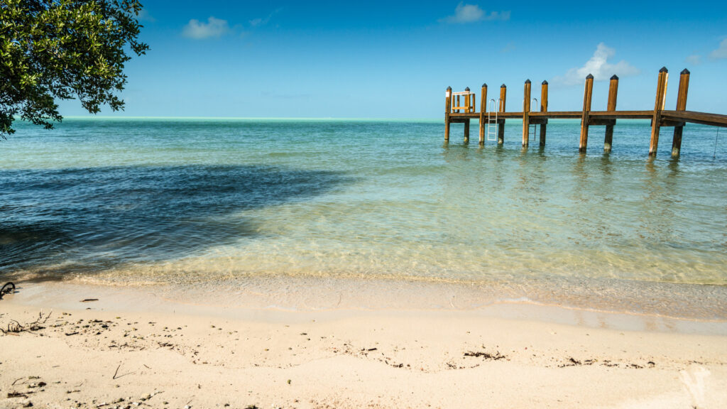 Key Largo Beach, one of the Florida keys