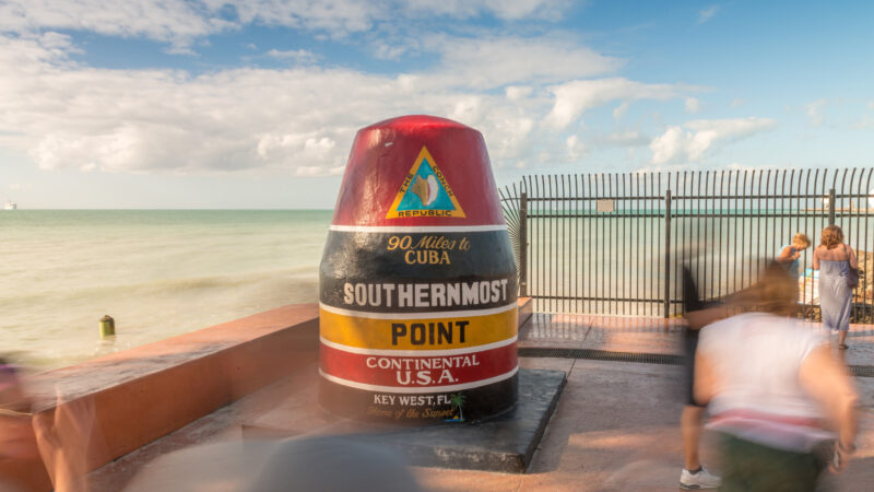 View of the southernmost point buoy