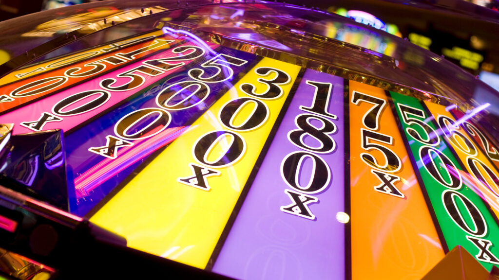 Close up of a casino game