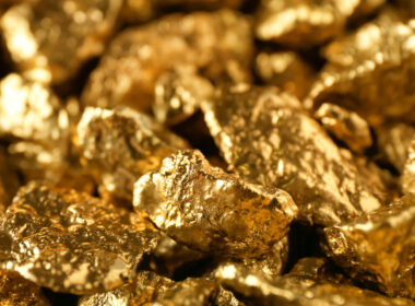 Close up of gold found from an Arizona gold mine