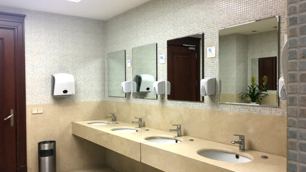 Clean bathrooms inside Buc-ees