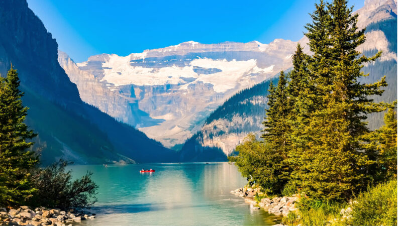 View of Lake Louise in Banff National Park