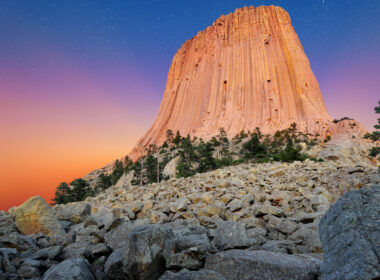 View of Devils Tower