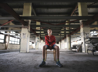 Teen exploring abandoned building in Colorado