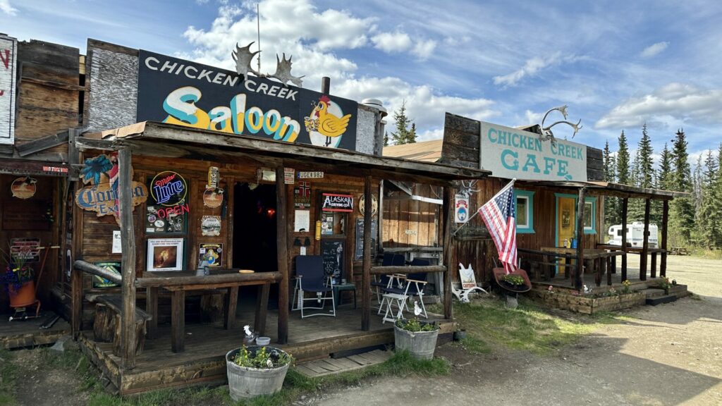 The Chicken Gold Camp Outpost, a pitstop along the Top of the World Highway