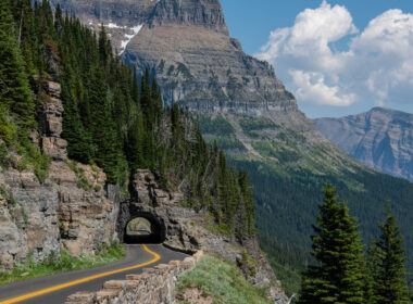 View of Going-to-the-sun road