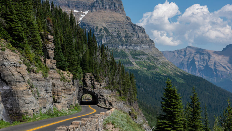View of Going-to-the-sun road