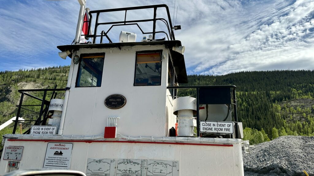The Dawson City Ferry.