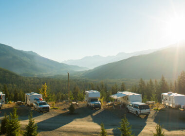 Overview of an RV park