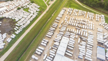 View of a General RV dealership.
