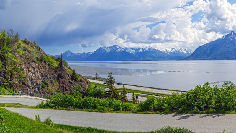 View of Turnagain Arm Drive.