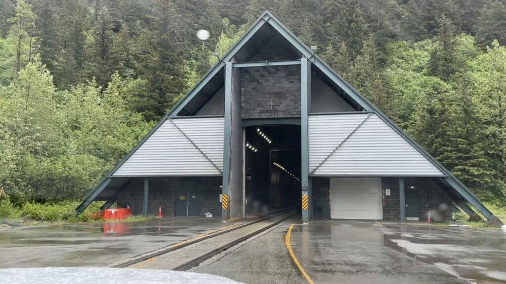 Anton Anderson Memorial Tunnel in Whittier, Alaska.