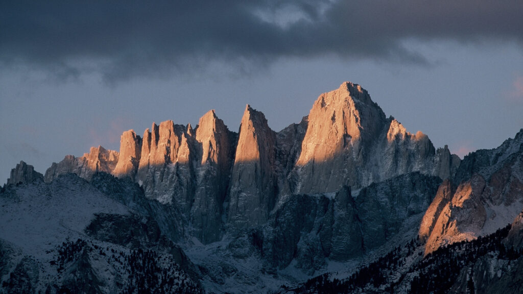 View of Mount Whitney, one of the tallest mountains.
