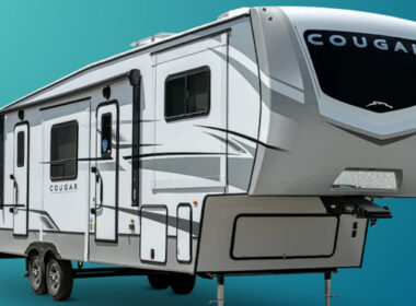 Keystone Cougar travel trailer.