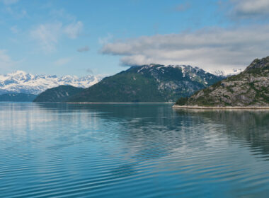 View of glacier bay national park.