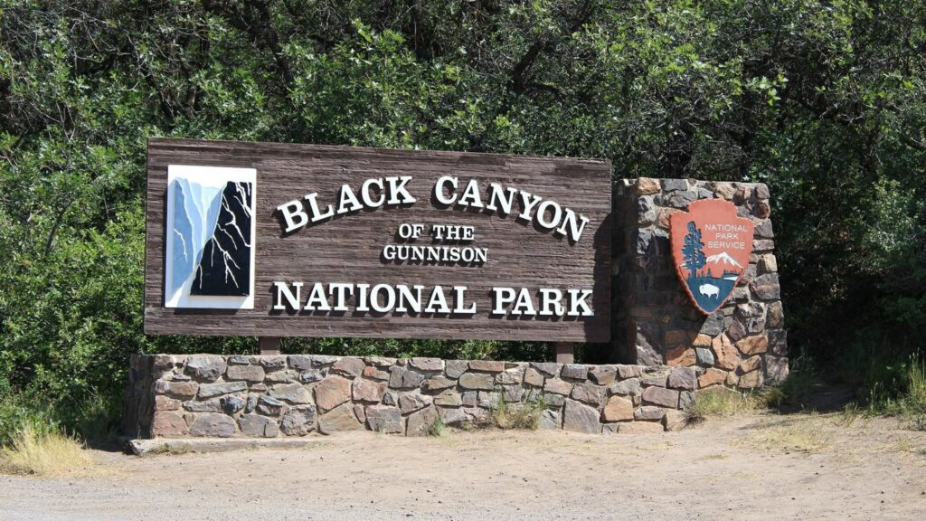 Welcome Sign to Gunnison National Park