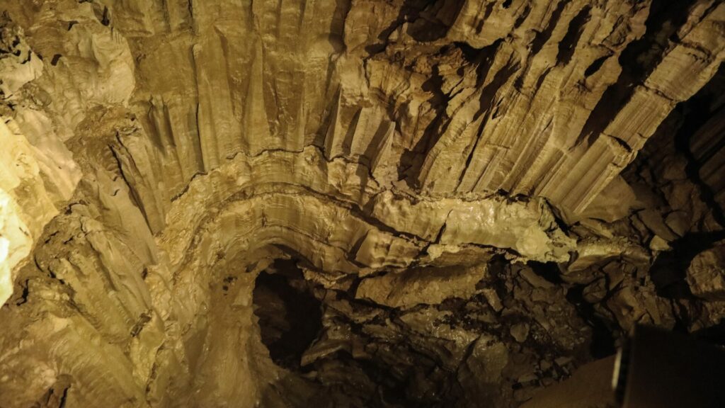 Rock formations in Mammoth Caves National Park.