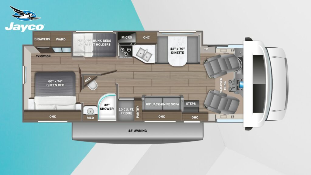 Jayco Greyhawk 31F floorplan