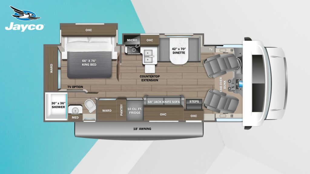 Jayco Greyhawk 27U floorplan