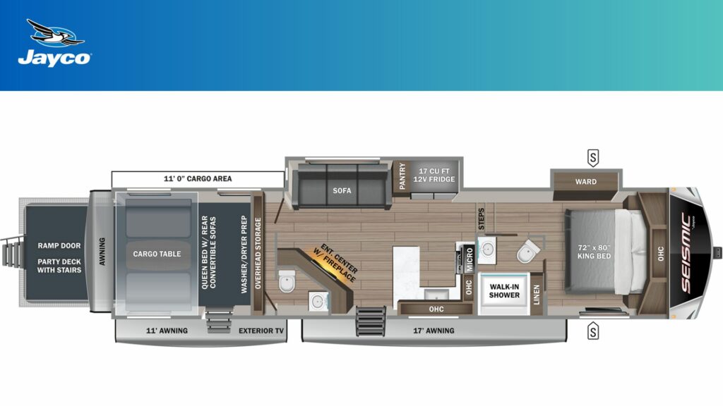 Jayco Seismic 359 Floorplan 