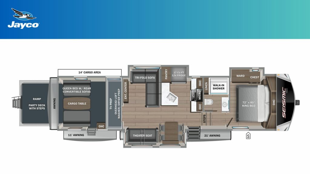 Jayco Seismic 395 Floorplan