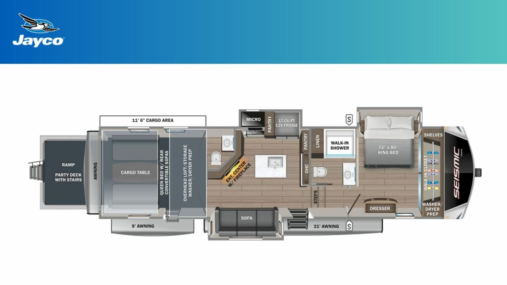 Jayco Seismic 405 Floorplan