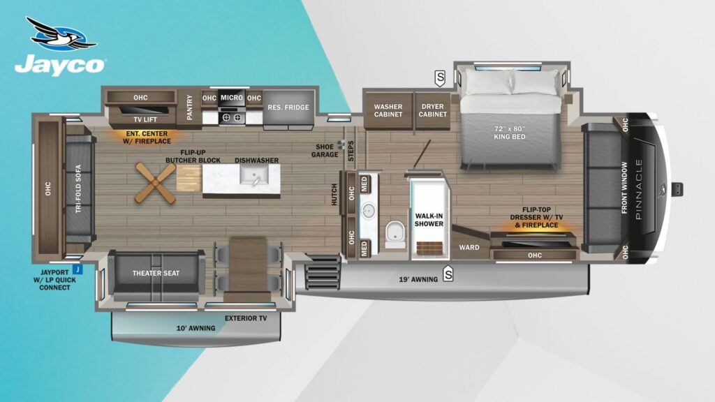 Jayco Pinnacle 36SSWS Floorplan