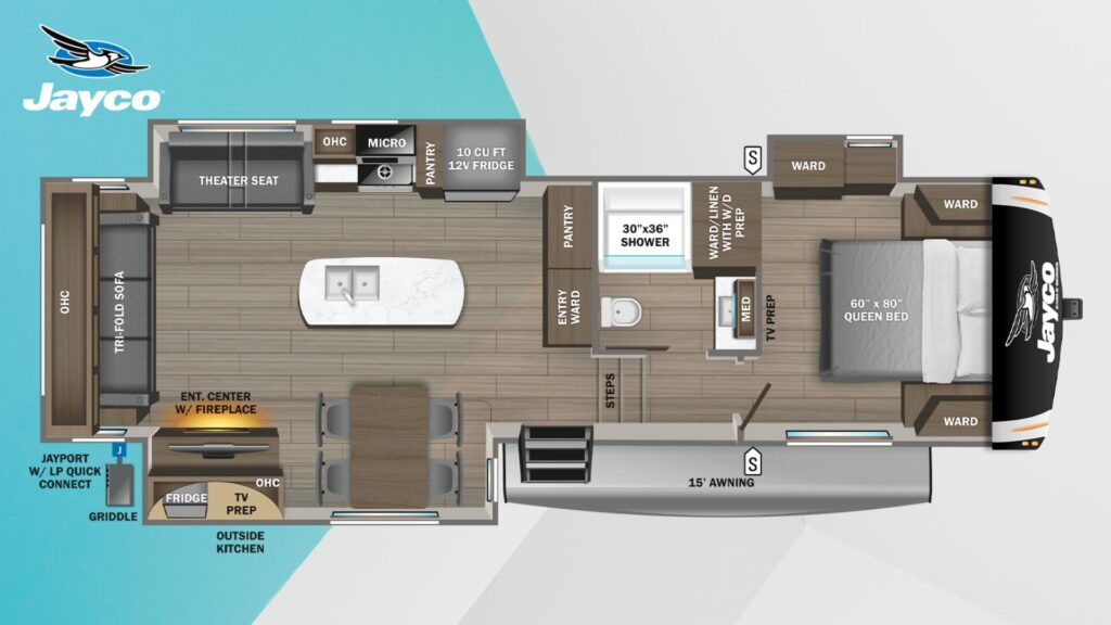 Jayco Eagle 30.5RSOK Floorplan