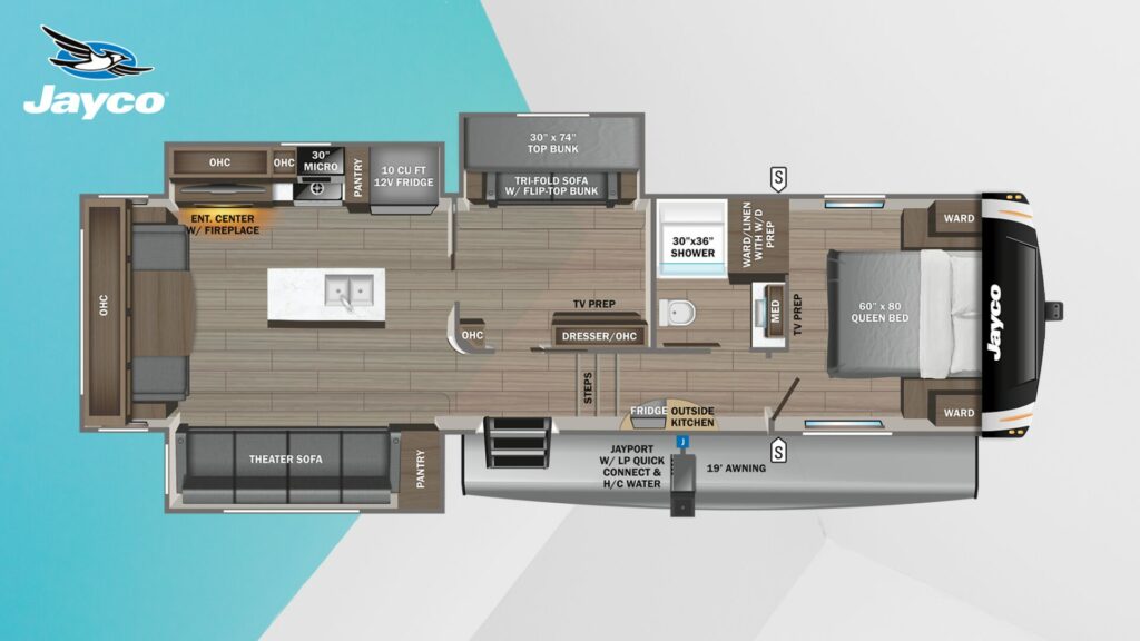 Jayco Eagle 31MB Floorplan