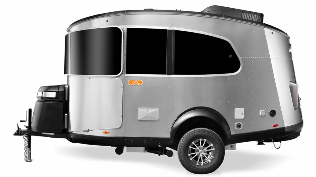 The Airstream Basecamp 16 travel trailer exterior.